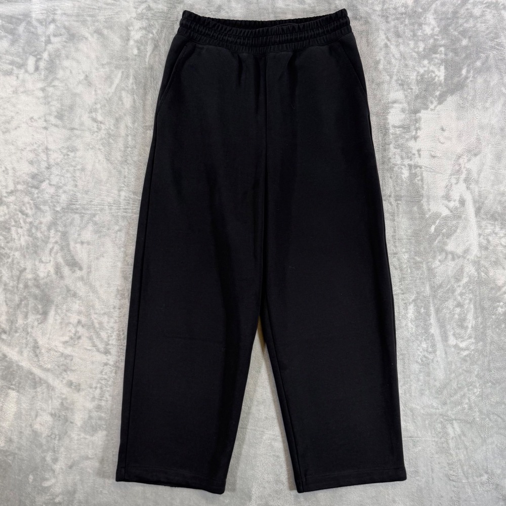 Uniqlo C Wide Leg Sweatpants Women's Size M Black Clare Waight Keller Baggy